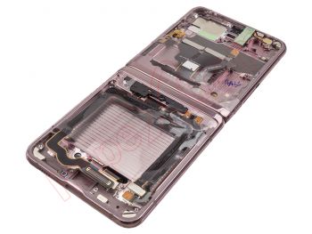 Service pack full screen AMOLED with Mystic Bronze frame for Samsung Galaxy Z Flip 5g, SM-F707